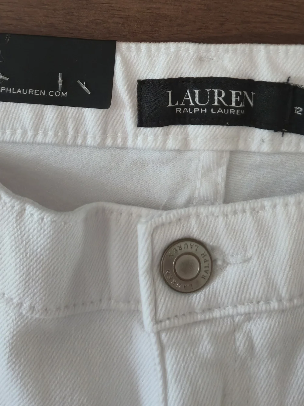 Lauren Ralph Lauren Women's High-Rise Straight Ankle Jeans White